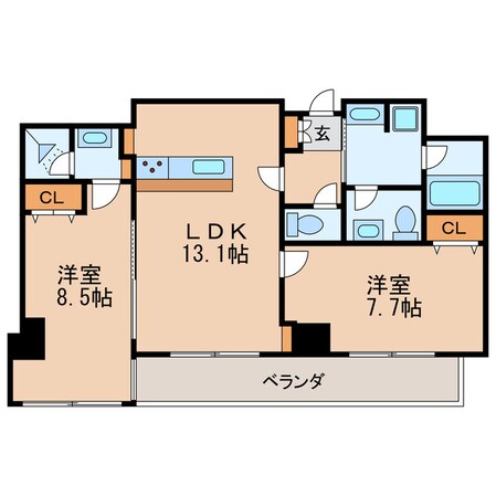 さくらHills NISHIKI Platinum Residenceの物件間取画像